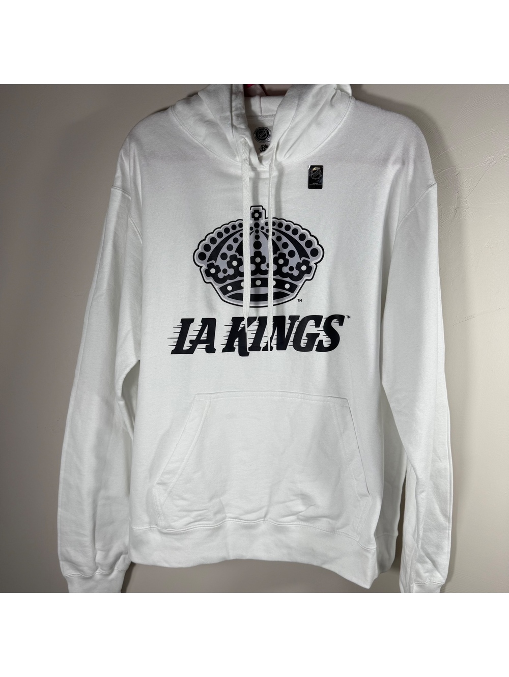 LA Kings NHL Officially Licensed Graphic Pullover Hoodie White | L